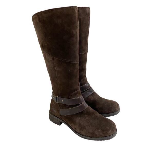 The North Face Brown Suede Riding Boots Side Zip Waterproof Women's Size 7 EUC - Picture 9 of 9